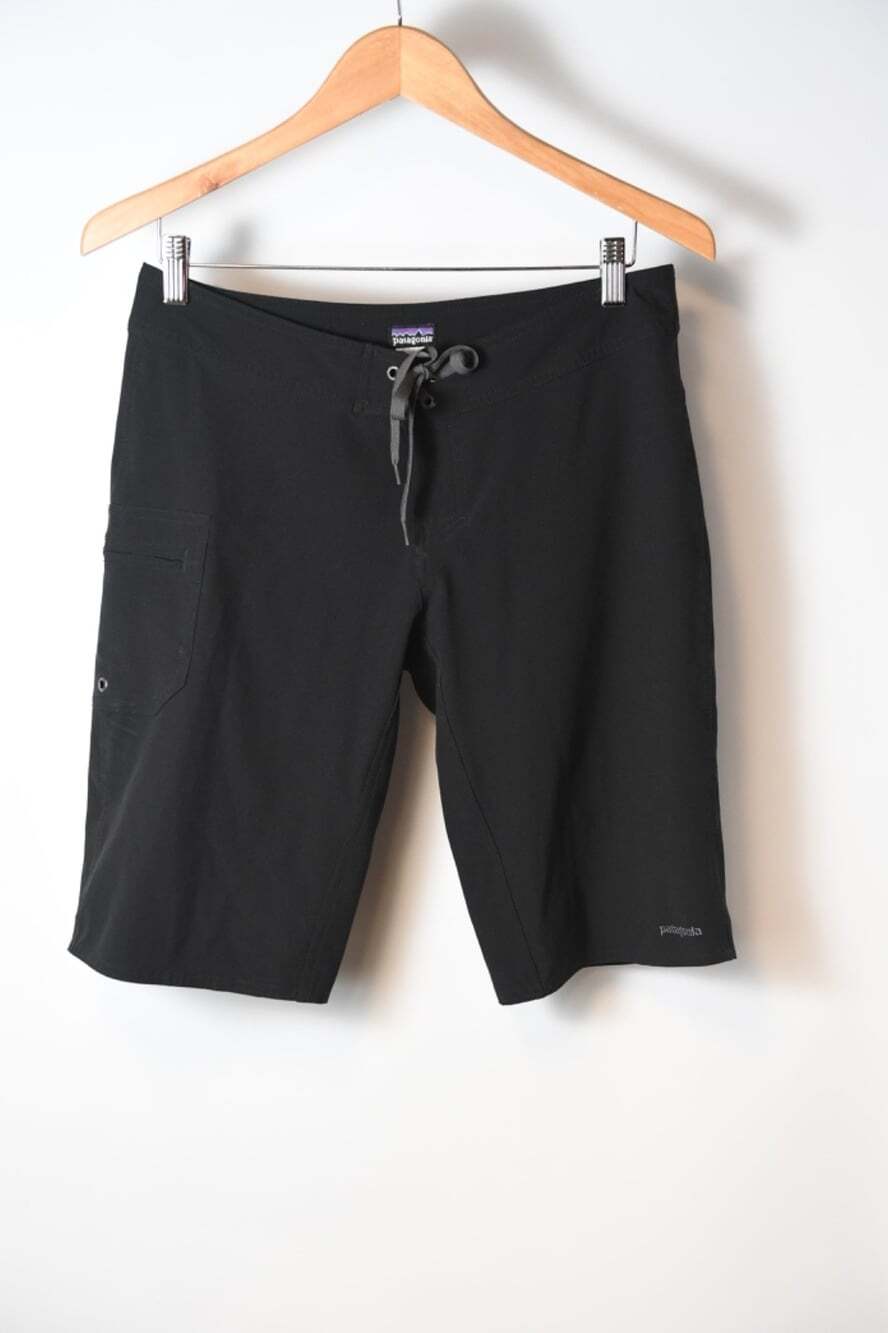 Patagonia Women's Drawstring Long Shorts with Pockets Black Size 8